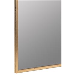 Serene Hollywood Regency Gold Metal Wall Mirror|
