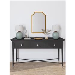 Serene Hollywood Regency Gold Metal Wall Mirror|