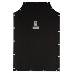 Serene Hollywood Regency Silver Metal Wall Mirror|