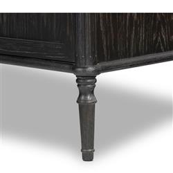 Tacorey Rustic Lodge Black Oak Wood Display Cabinet|