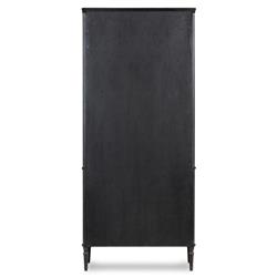 Tacorey Rustic Lodge Black Oak Wood Display Cabinet|