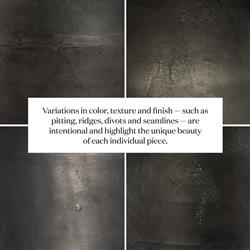 Malia Industrial Loft Beige Marble Top Aluminum Round Side End Table|