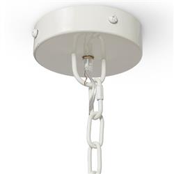 Palecek Coco Magnolia Coastal Beach Hand-Cut Coco Shell Oversized Pendant|