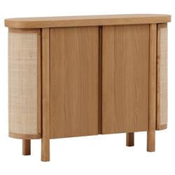 Elon Coastal Beach Natural Woven Cane Sideboard - 47''W|