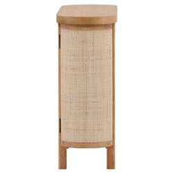 Elon Coastal Beach Natural Woven Cane Sideboard - 47''W|