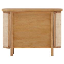 Elon Coastal Beach Natural Woven Cane Sideboard - 47''W|