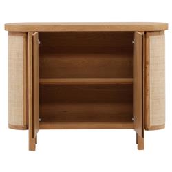 Elon Coastal Beach Natural Woven Cane Sideboard - 47''W|