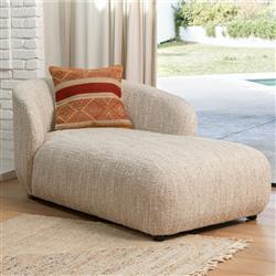 Jordaine Modern Classic Beige Boucle Chaise|