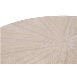 Courtney Modern Classic Natural Grey Wood Round Coffee Table|