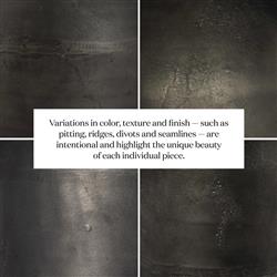 Malia Industrial Loft River Grey Marble Top Aluminum Round End Table|