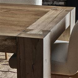 Oliver Rustic Lodge Brown Oak Rectangular Dining Table - Small - 86"W|