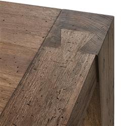 Oliver Rustic Lodge Brown Oak Rectangular Dining Table - Small - 86"W|