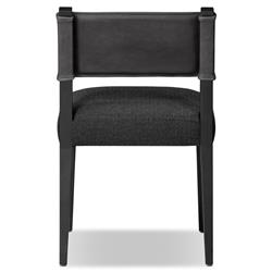 Ely Rustic Lodge Black Performance Wood Frame Dining Side Chair|
