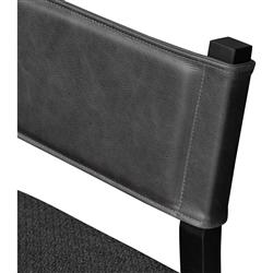 Ely Rustic Lodge Black Performance Wood Frame Dining Side Chair|