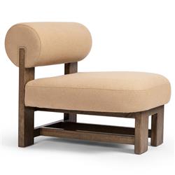 Carlo Modern Classic Brown Performance Occasional Chair|