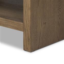 Allissa Modern Classic Carrara Marble Natural Oak Vanity Sink - 36"|