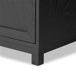 Cynthia Modern Classic Carrara Marble Black Oak Vanity Sink - 36"|