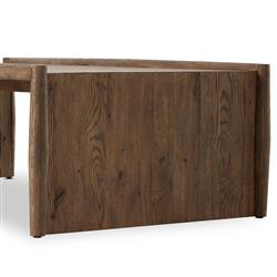 Genesis Rustic Lodge Brown Oak Rectangular Coffee Table|