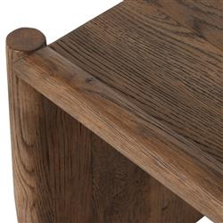 Genesis Rustic Lodge Brown Oak Rectangular Coffee Table|