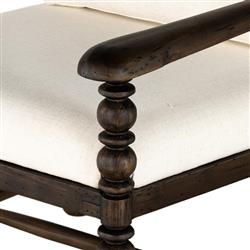 Lynx Rustic Lodge Cream Performance Living Room Chair|