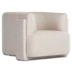 Oswald Modern Classic Cream Performance Barrel Chair|