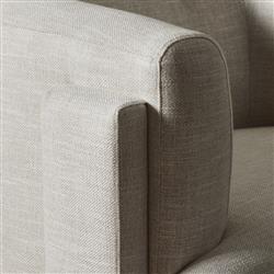 Oswald Modern Classic Cream Performance Barrel Chair|