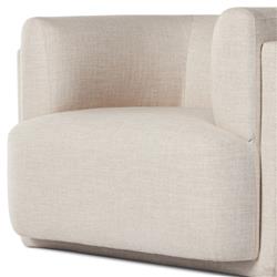 Oswald Modern Classic Cream Performance Barrel Chair|