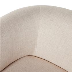 Oswald Modern Classic Cream Performance Barrel Chair|