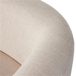 Oswald Modern Classic Cream Performance Barrel Chair|