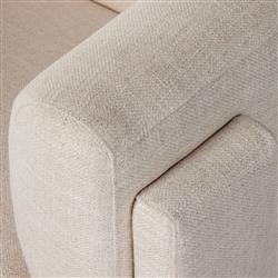 Oswald Modern Classic Cream Performance Barrel Chair|