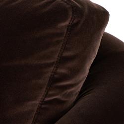 Emiliano Modern Classic Cocoa Velvet Sofa - 96.50"W|