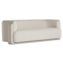 Oswald Modern Classic Cream Performance Sofa - 95"W|
