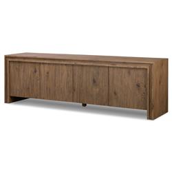 Faron Rustic Lodge Brown Oak Media Console|