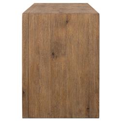 Faron Rustic Lodge Brown Oak Media Console|