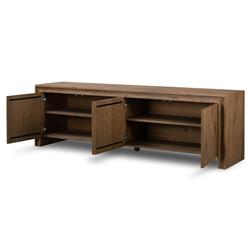 Faron Rustic Lodge Brown Oak Media Console|
