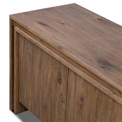 Faron Rustic Lodge Brown Oak Media Console|