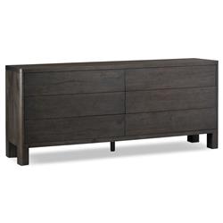 Slade Rustic Lodge Smoked Black Oak Double Dresser|