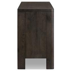 Slade Rustic Lodge Smoked Black Oak Double Dresser|