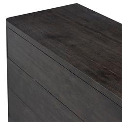 Slade Rustic Lodge Smoked Black Oak Double Dresser|