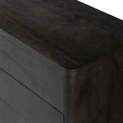 Slade Rustic Lodge Smoked Black Oak Double Dresser|