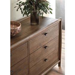 Genesis Rustic Lodge Brown Weathered Oak Double Dresser|