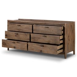 Genesis Rustic Lodge Brown Weathered Oak Double Dresser|