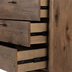 Genesis Rustic Lodge Brown Weathered Oak Double Dresser|