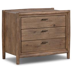 Genesis Rustic Lodge Brown Weathered Oak Nightstand|