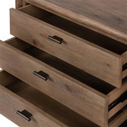 Genesis Rustic Lodge Brown Weathered Oak Nightstand|