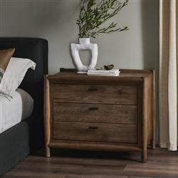 Genesis Rustic Lodge Brown Weathered Oak Nightstand|