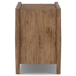 Genesis Rustic Lodge Brown Weathered Oak Nightstand|
