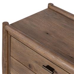 Genesis Rustic Lodge Brown Weathered Oak Nightstand|