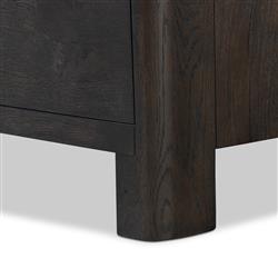 Slade Rustic Lodge Smoked Black Oak Nightstand|