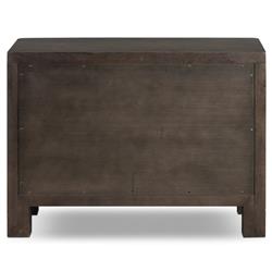 Slade Rustic Lodge Smoked Black Oak Nightstand|